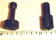 Grip screws: large diameter head on the left; narrow/long head on the right